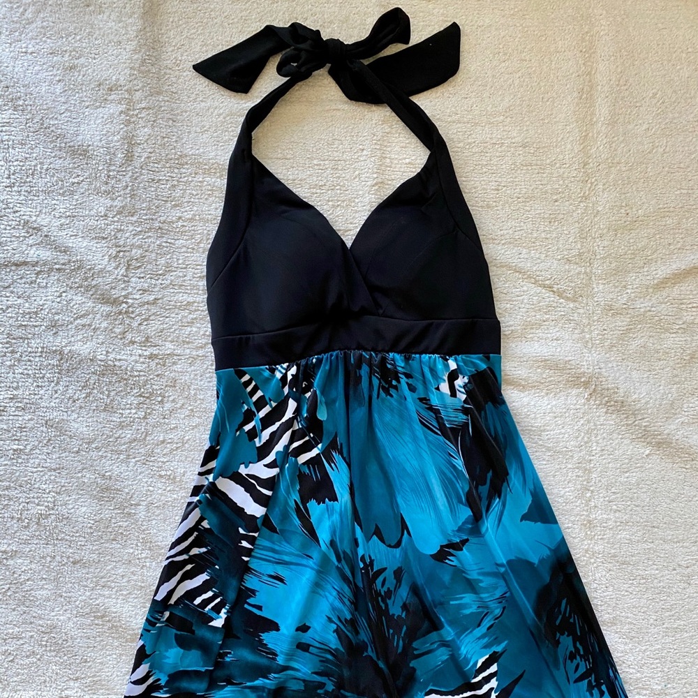 Maxi zebra print juniors dress